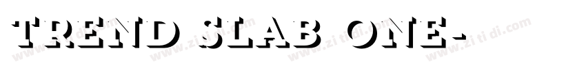 Trend Slab One字体转换 Trend Slab One字体转换